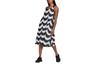 Originals Mouwloze Jurk Dames Zwart Wit H20489