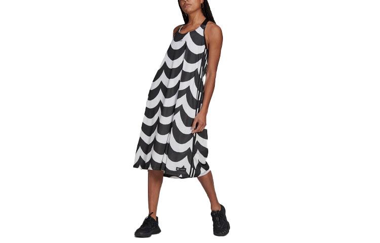 Adidas Originals Sleeveless Dress Women s Black White H20489 34
