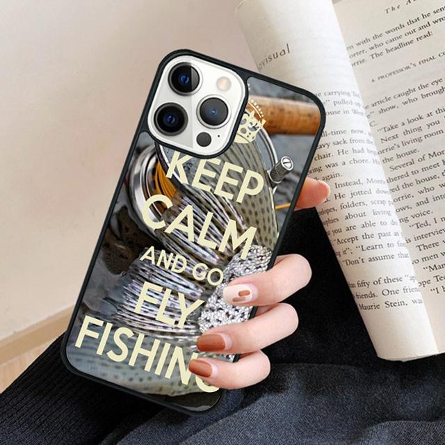 Trout Panel Painting Fish Fishing Sport Phone Case Back Cover for iPhone 17 Air 16 15 14 13 11 12 Pro Max Plus
