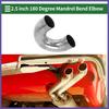 180 Degree Mandrel Exhaust Tube 25" OD 394" Leg Length Stainless Steel
