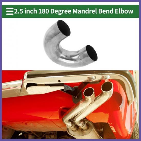 180 Degree Mandrel Exhaust Tube 25" OD 394" Leg Length Stainless Steel