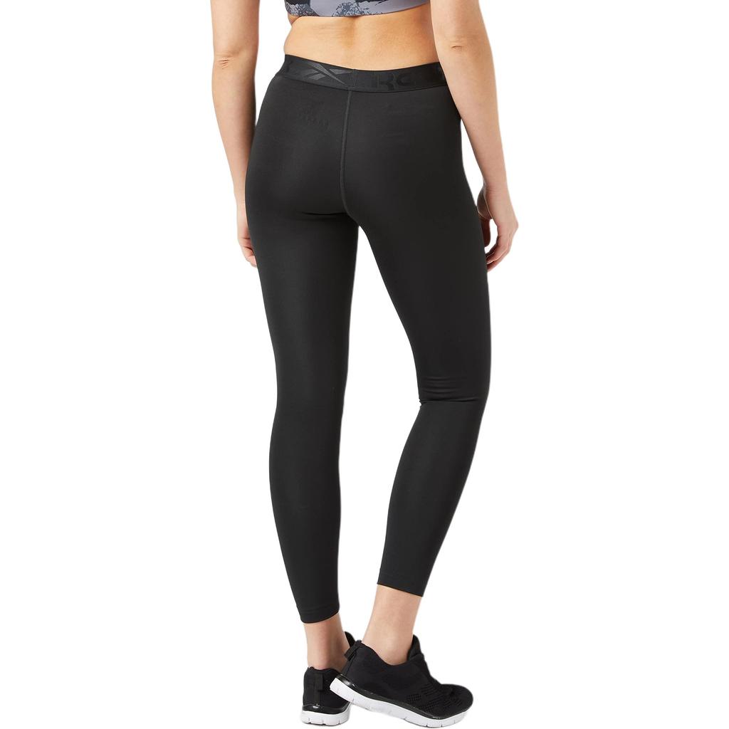 Reebok Wor Comm Tight Solid Color Moisture-Wicking 3/4 Sports Leggings Women Leggings Black GR9477