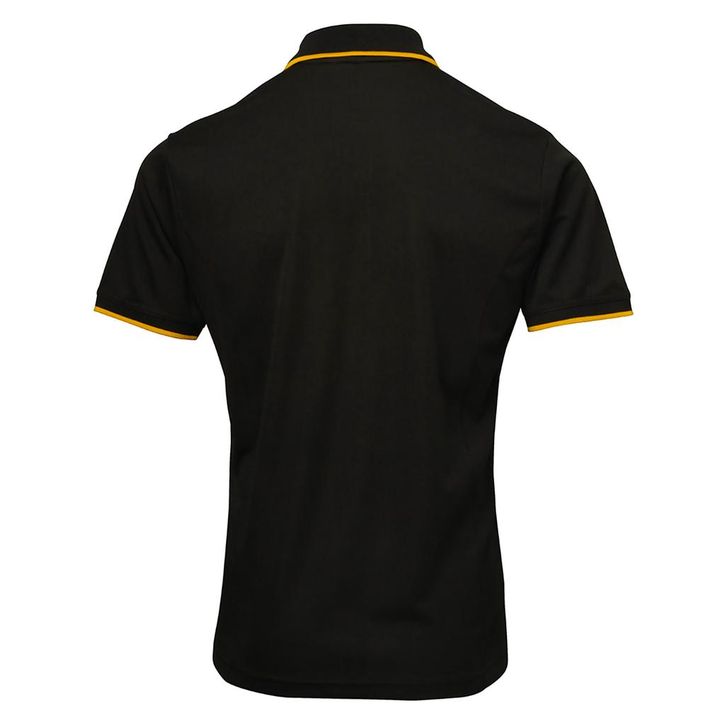 Premier Mens Contrast Coolchecker Polo Shirt
