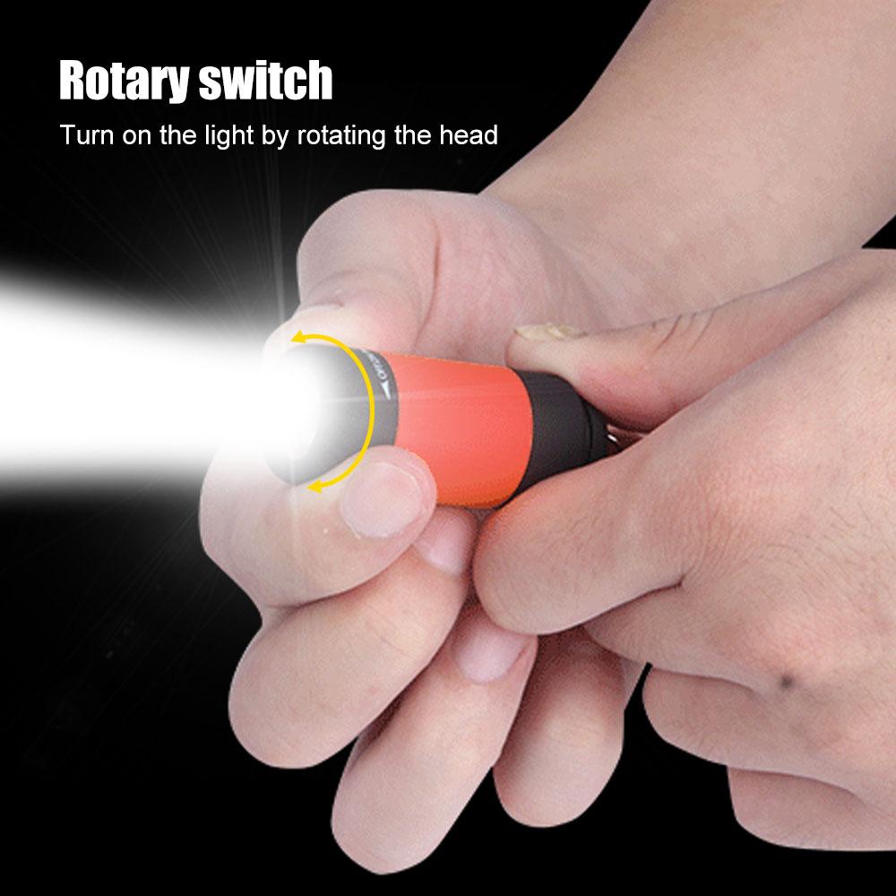 Ultra Bright Led Mini Pocket Torch Portable Rechargeable Keychain Flashlight Waterproof Outdoor Hiking Camping Emergency Lantern