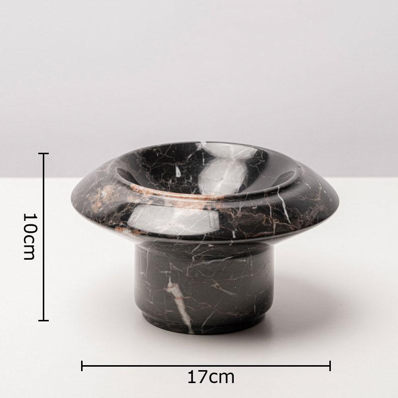Naturalny Marmur Okrągły Wazon Doniczki Dekoracja Biurka Kompozycja Kwiatowa Nowoczesne Rzemiosło Wazony Kwiatowe Estetyczny Wystrój Pokoju