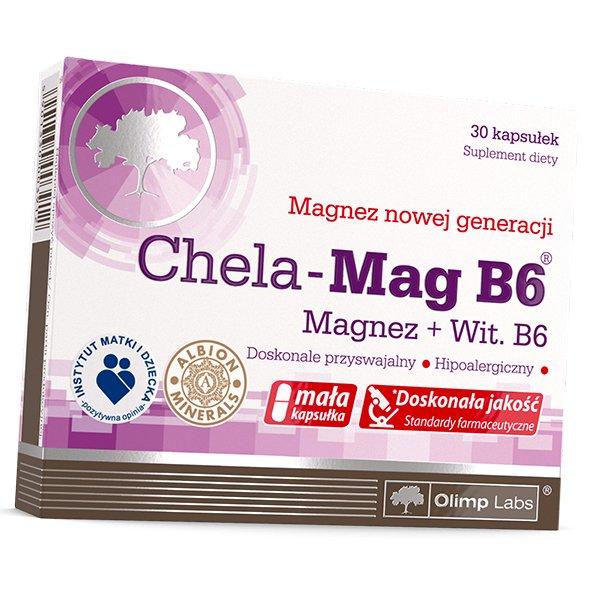 

Магній та Вітамін В6, Chela-Mag B6 Caps, Olimp Nutrition (36283011) 30caps