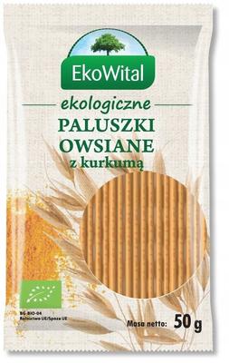 Wholegrain Oat Sticks with Turmeric, Organic, 50 G