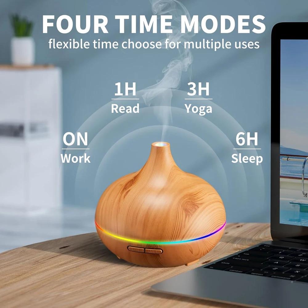 Aroma Diffuser for Essential Oil Large Room,Office Essential Oil Diffusers for Home Kids, Cool Mist humidifier for Bedroom Quiet