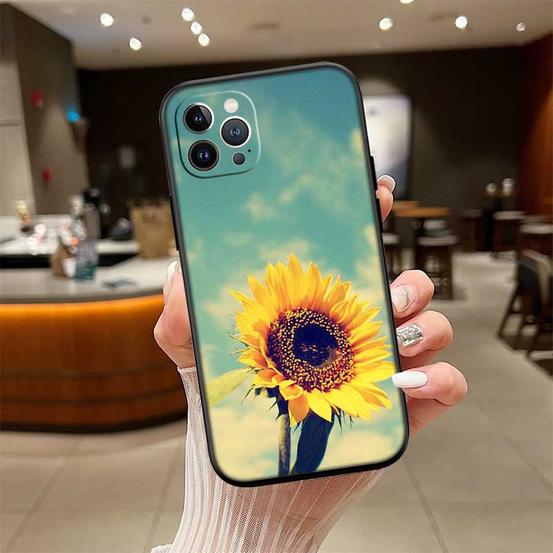 UP47 Sunflower Flower Phone Case for Samsung Galaxy S20 S21 S22 Ultra FE + Plus A21S A22 A24 A25 A26 A30 A30S A31