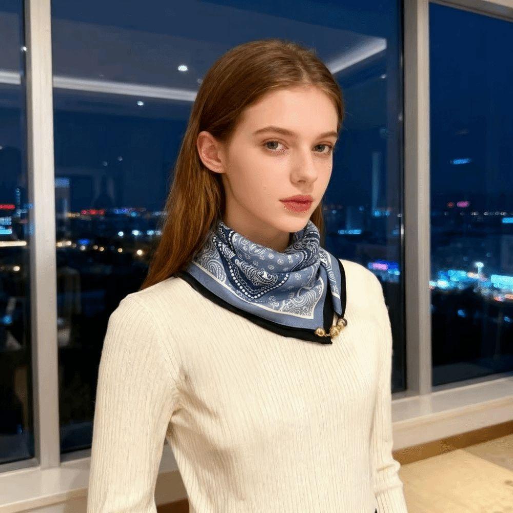 65x65cm Square Scarf Soft Cotton Waist Scarf Neck Protection Women Neckerchief Women Fashion