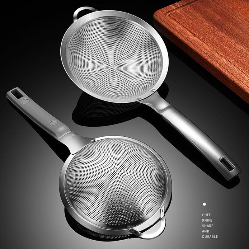 Strecurătoare 30 Ochiuri Inox 304 Lingură Filtru Pentru Lapte de Soia Suc Ulei Spumieră Făină Strecurătoare Sită Plasă Alimente Prăjite Gadget de Bucătărie