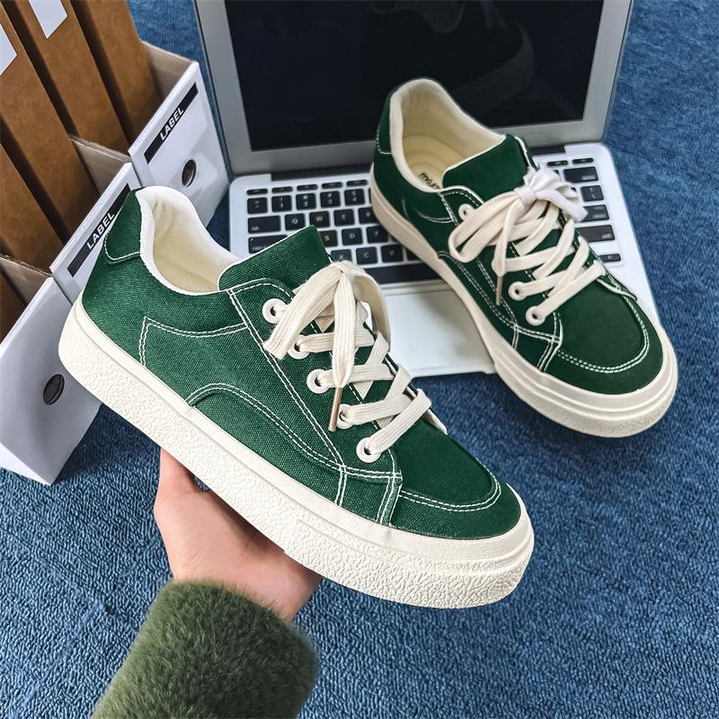 

Популярные однотонные холодные липкие нишевые парусиновые туфли с низким верхом мужские туфли дышащие черные модные туфли ins универсальные мужские туфли 1553 39 оливковое зеленый