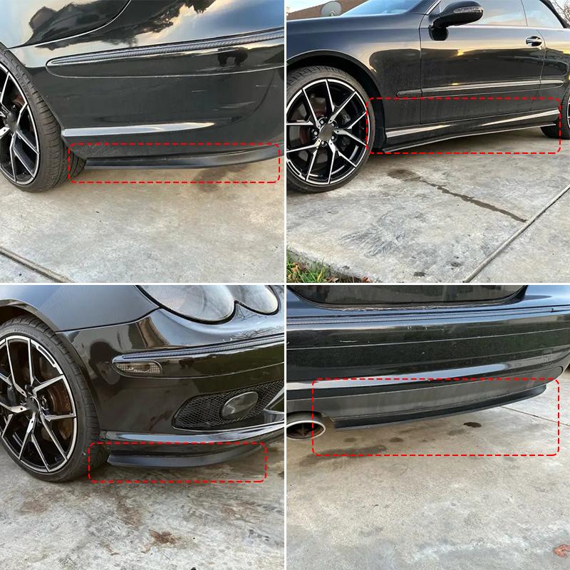 2.5m Universal Front Bumper Spoiler Lips Car Bumper Lip Protection Stickers Car Front Bumper Lip Rubber Car Bumper Rubber Strip