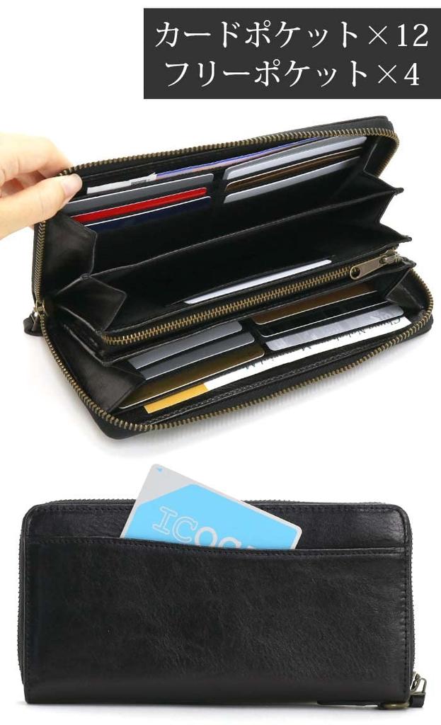 AVIREX BEIDE Round Zipper Long Wallet Long Wallet Leather AX9102