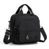 Mini Zaino in Nylon da Donna, Borsa a Tracolla Leggera con Tasche Multiple