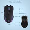 2.4G RGB Wireless Ergonomic Keyboard & Mouse Set with 7-Color Backlit and Anti-Sleep Jitter