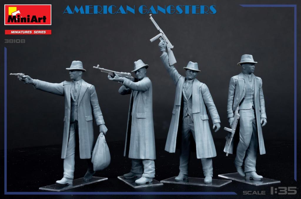 Miniart Amerikanischer Gangster Plastikmodell MA38108 1/35 (Person)