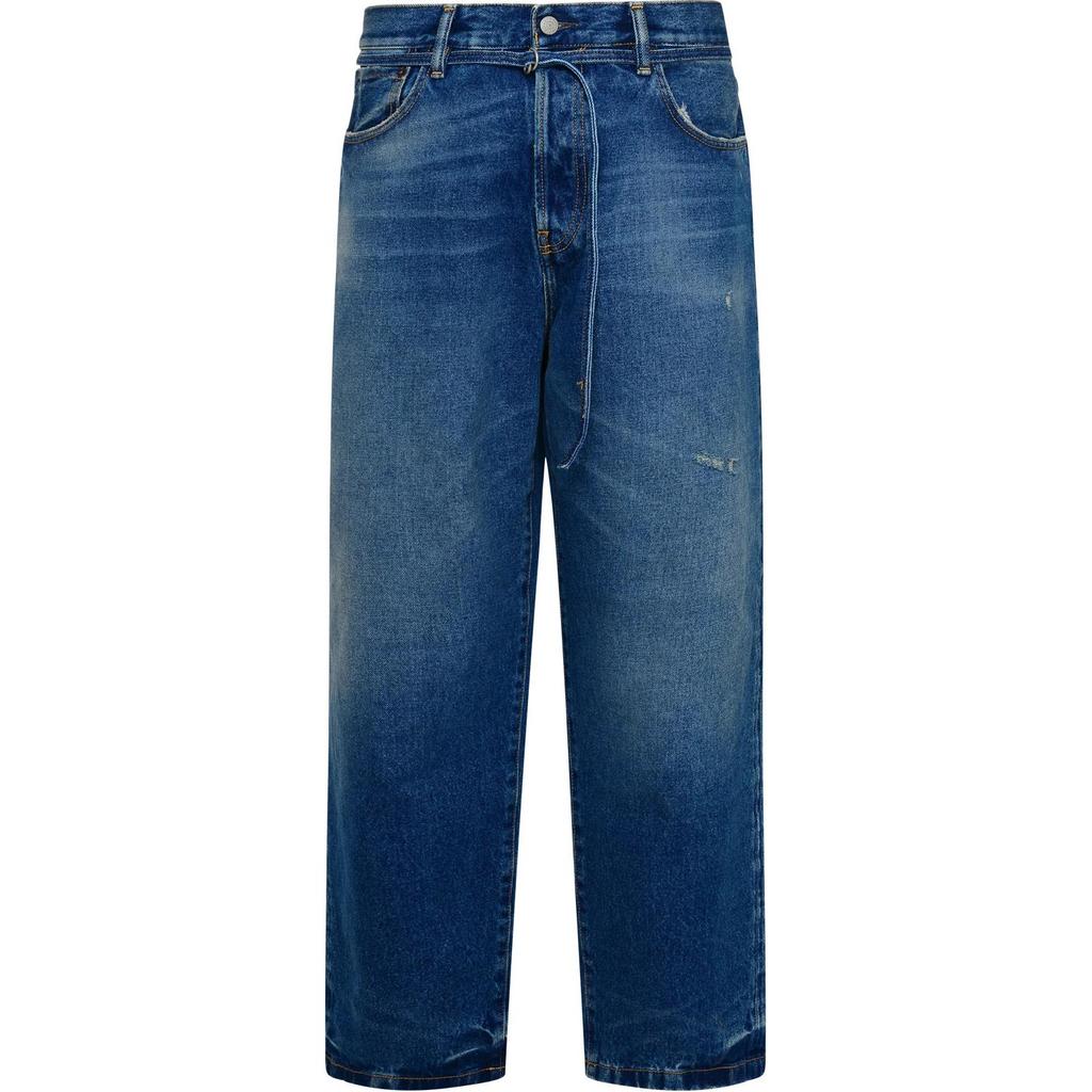 Acne Studios Jeans Men's Blue Moderate Straight Fit Pants C00021-863