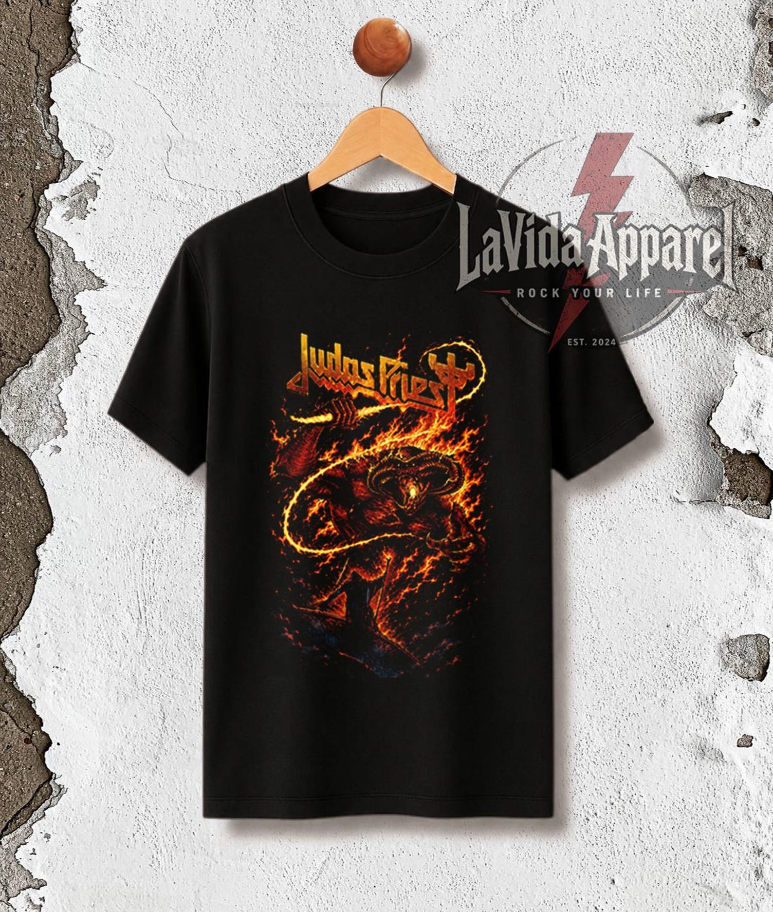 Vintage Judas Priest Tee: Retro Heavy Metal Rock Band Shirt XL