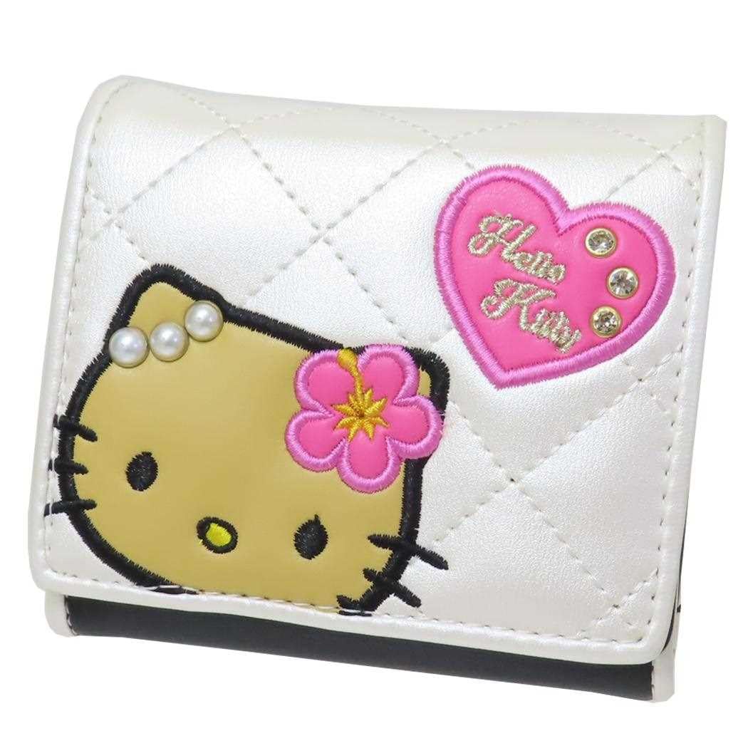 

Кошелек Sanrio Hello Kitty с нашивкой [Sun Art] Тройного сложения