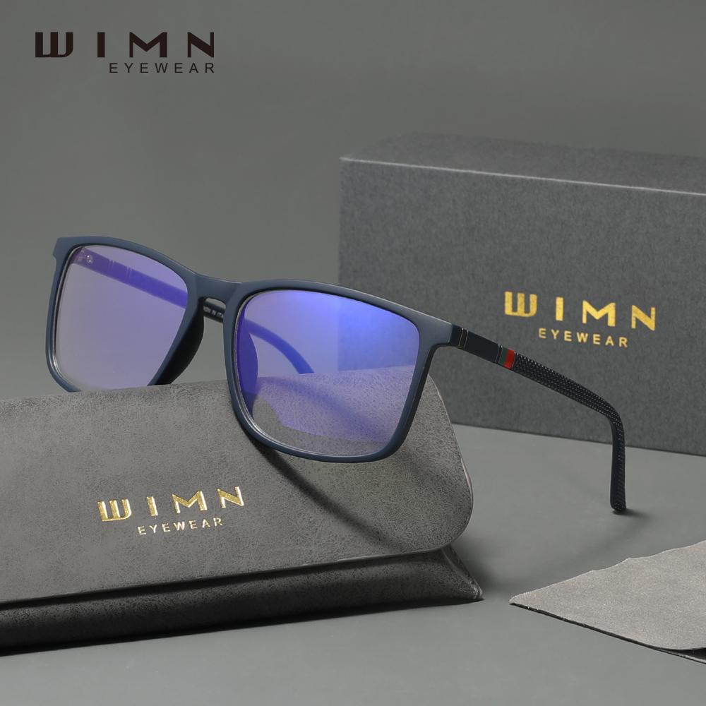 WIMN Blaulichtfilterbrille Ultraleicht Herren/Damen Handy Computer Brille Rechteck Anti-Blau