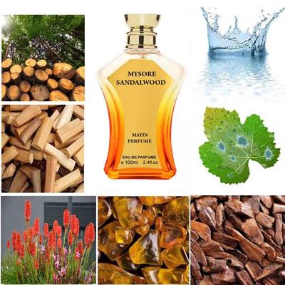 Mysore Sandalwood Perfume For Men and Women|Long-lasting Fresh & Soothing Fragrance|Fresh Unisex Fragrance - 100 Ml