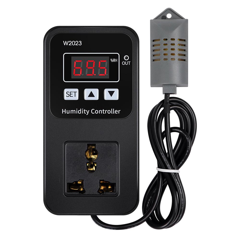 Smart Humidity Controller AC110-220V Digital Controller Switch W2023 Humidifier Control Socket Hygrometer Thermostat EU US Plug