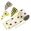 F26C Bumblebees Ribbon 1 Roll Handmade Bowknot Wreath Stair Decorations Supplies for Child Adult DIY Making Supplies
