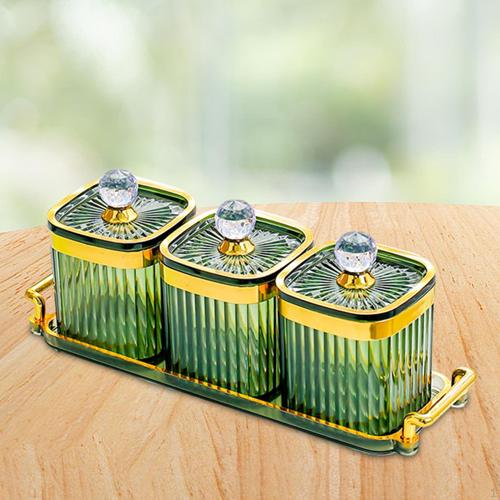 

Тарелка с сухофруктами, поднос для закусок, орехов, блюдо для конфет и орехов с разделенной крышкой сервировочное блюдо для Green 3 grid