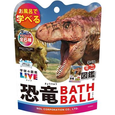 Nor Corporation Nor Corporation Bath Ball Gakken No Illustrated Book Live diNosaur With Mascot Scented Gkn 9 01
