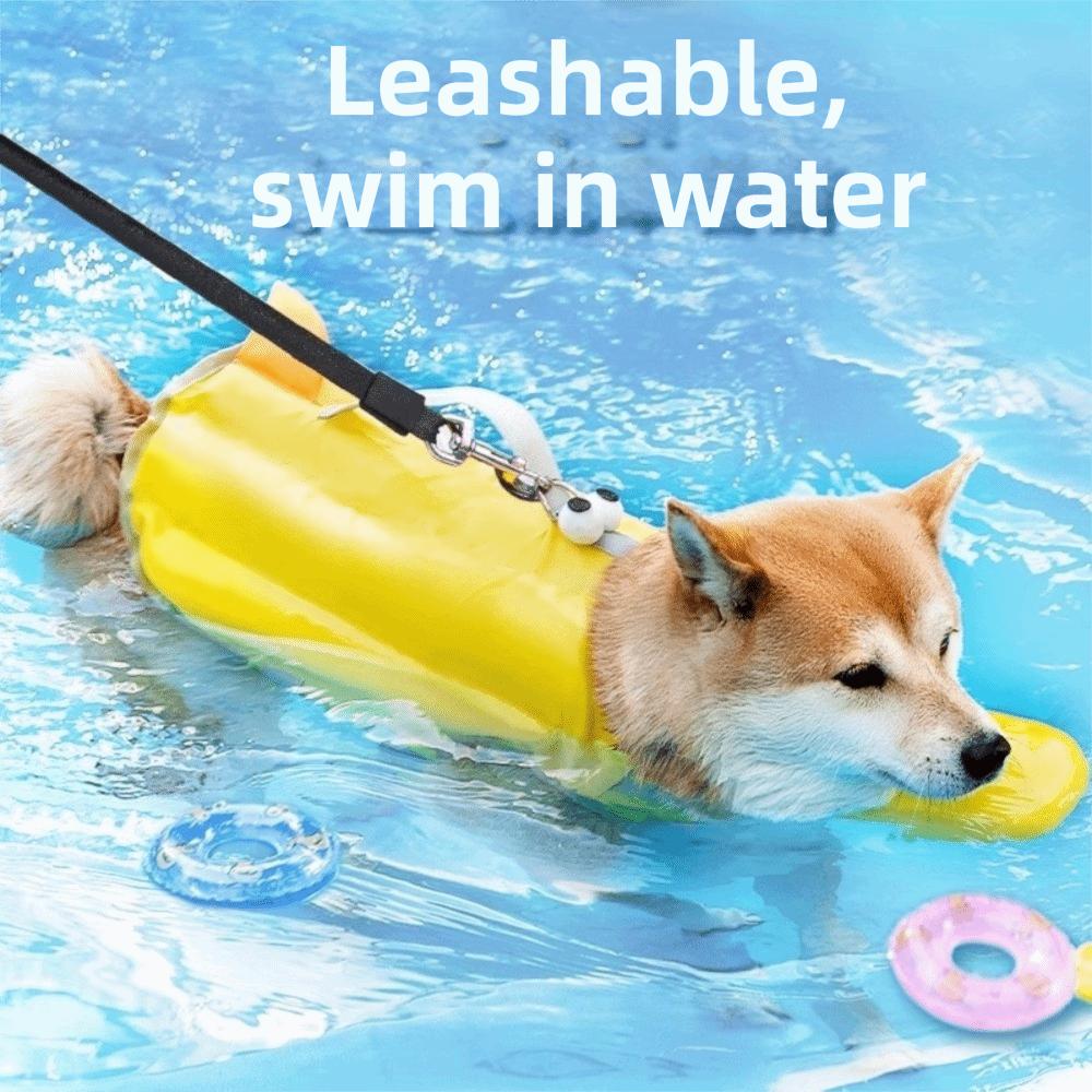 Colete Salva-Vidas Ajustável para Cães Alta Flutuação Roupas de Surf para Cães Moda Roupa de Banho para Animais de Estimação Natação