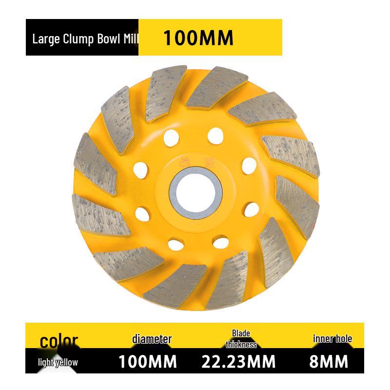 Diamond Grinding Disc for Angle Grinders - Marble, Stone, Concrete, and Cement Edging and Sanding Wheel