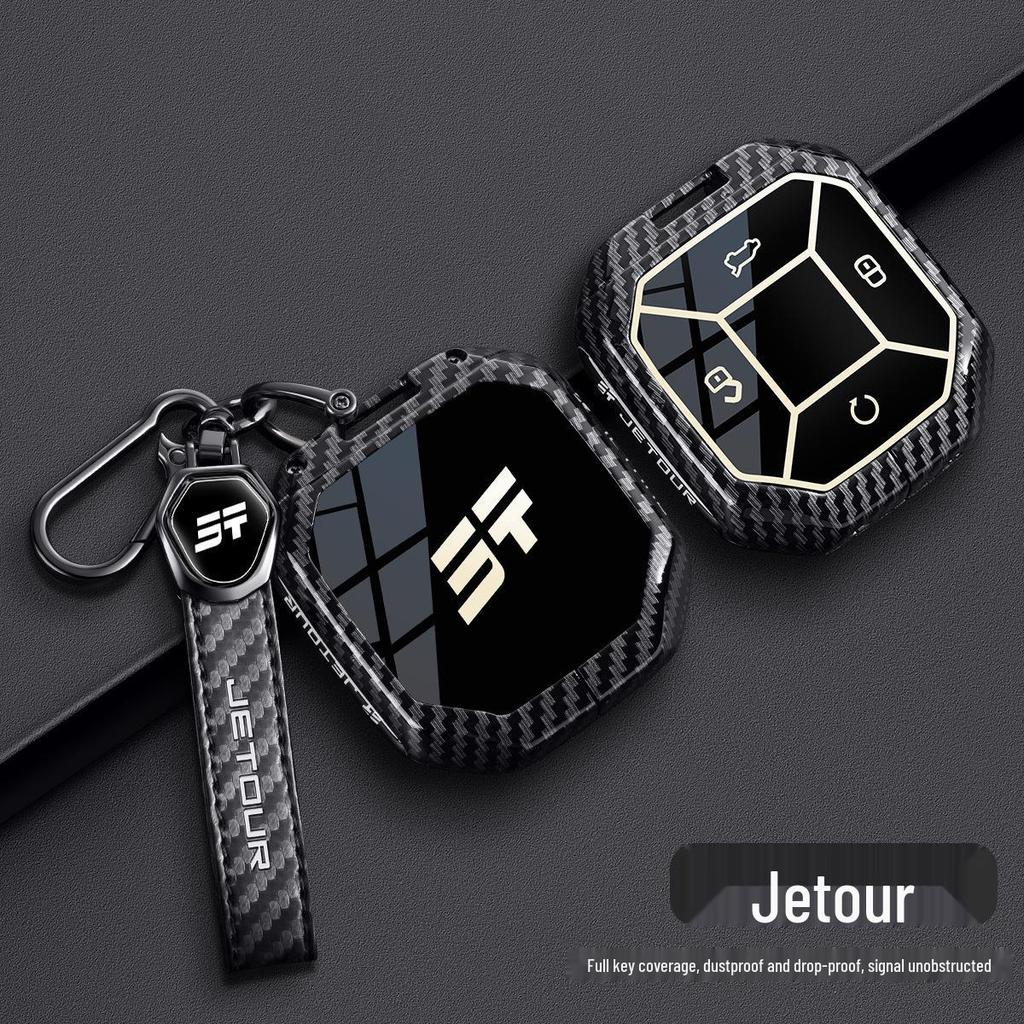 Jetour Traveler 23-26 Key Case: New Chery Traveler Metal Shell with Buckle for Cross-border Use
