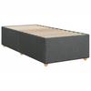 Vidaxl Letto Continentale Con Materasso, Tessuto Grigio Scuro 90X200 Cm