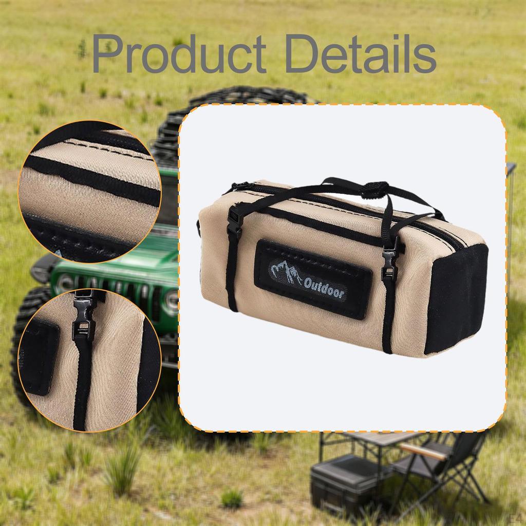1/10 RC Car Luggage Bag Cargo Roof Realistic Decorative Wear Resistant Simulation Miniature