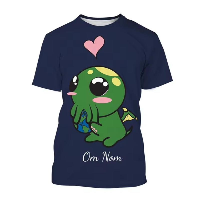 Summer Fashion Cartoon Animation Pattern 3D Printed T-shirt Both Men Fun Personalized T-shirt