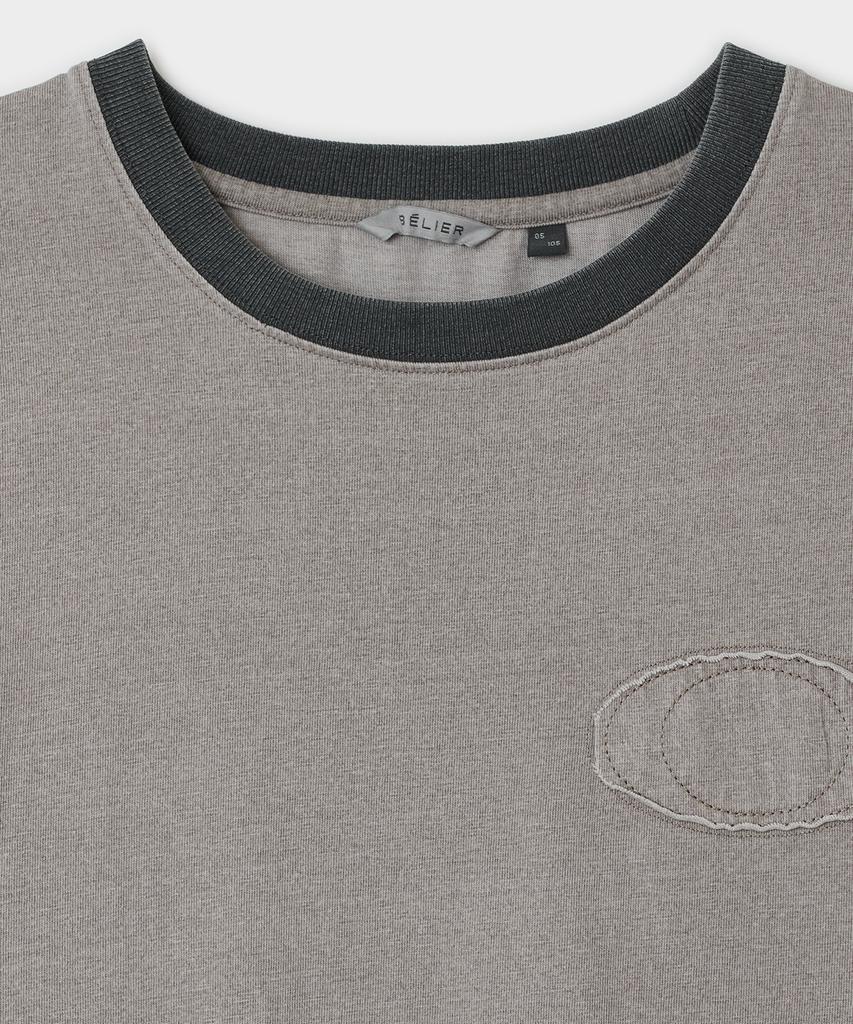 Bellie Halo Ringer T-Shirt - Vintage Brown