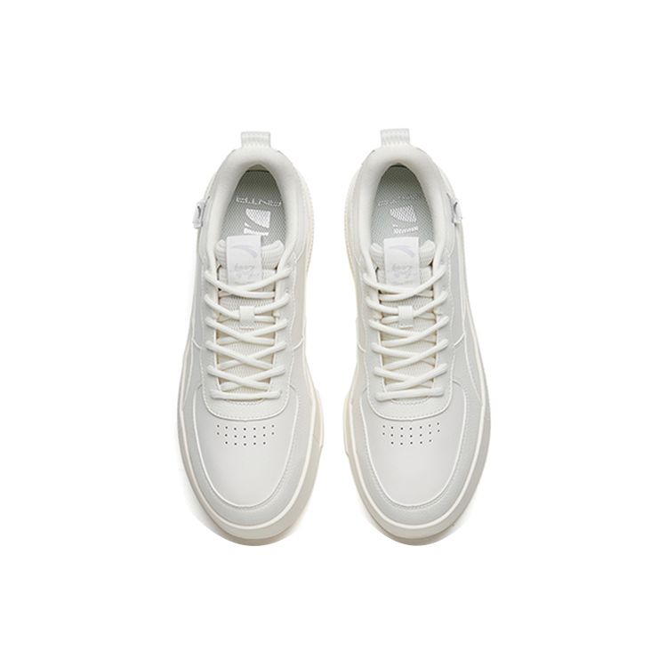Anta Lifestyle Series Trendy Casual Slip Resistant Durable Low Top Skate Shoes Men Sneakers White 912228012-1