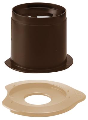HARIO Cafe Old Dripper Light Coador de Café Sem Papel para Uma Pessoa Marrom CFOL-1BR
