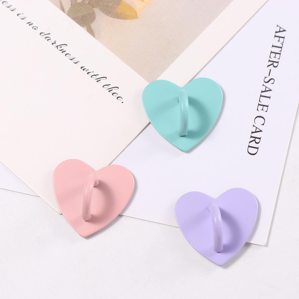 Grip Holder Metal Heart Finger Ring Phone Stand Holder Phone Clasps Hooks Phone Case Finger Ring