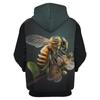 Cute Bee Pattern Hoodies Fashion Spring Autumn Mens Funny 3D Printed Long Sleeve Hoodie Casual Oversized Harajuku Pullovers