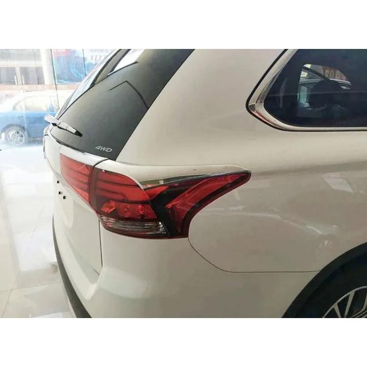 Für Mitsubishi Outlander 2016 2017 2018 Rücklicht Streifen ABS Verchromtem Kunststoff Externe Rücklicht Dekoration 4 teile/satz