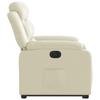 Recliner Chair with Lift Assistance Electric Cream Artificial Leather