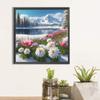 5D DIY Full Round Drill Diamond Painting Multicoloured Flowers Kit Home Decor