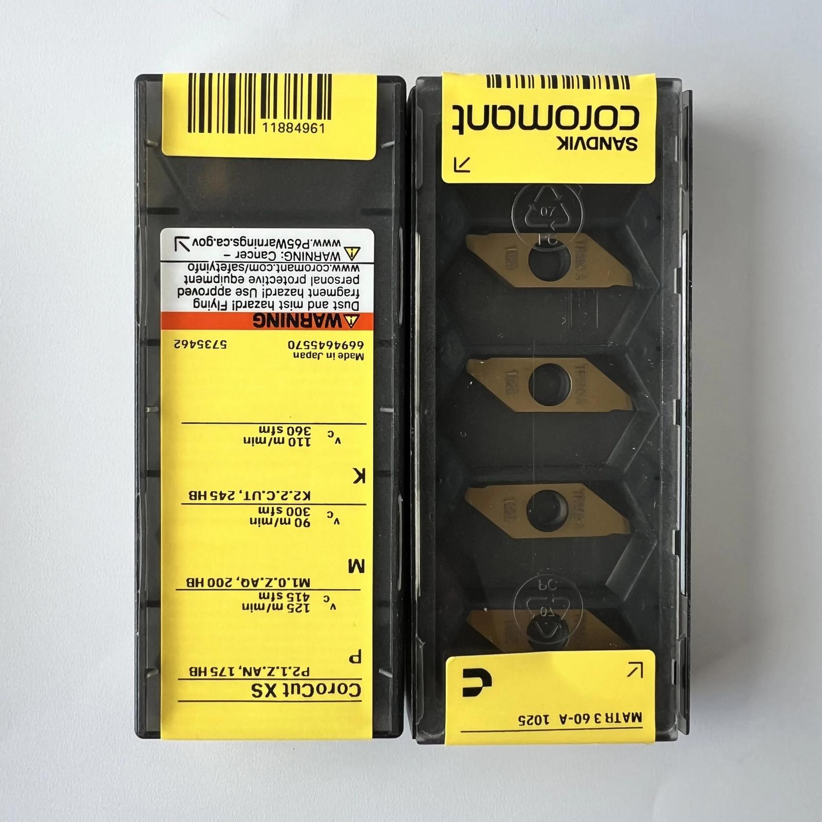 

SANDVIK / MATR360-A 1025 / Industrial indexable Carbide Inserts 10 Pcs