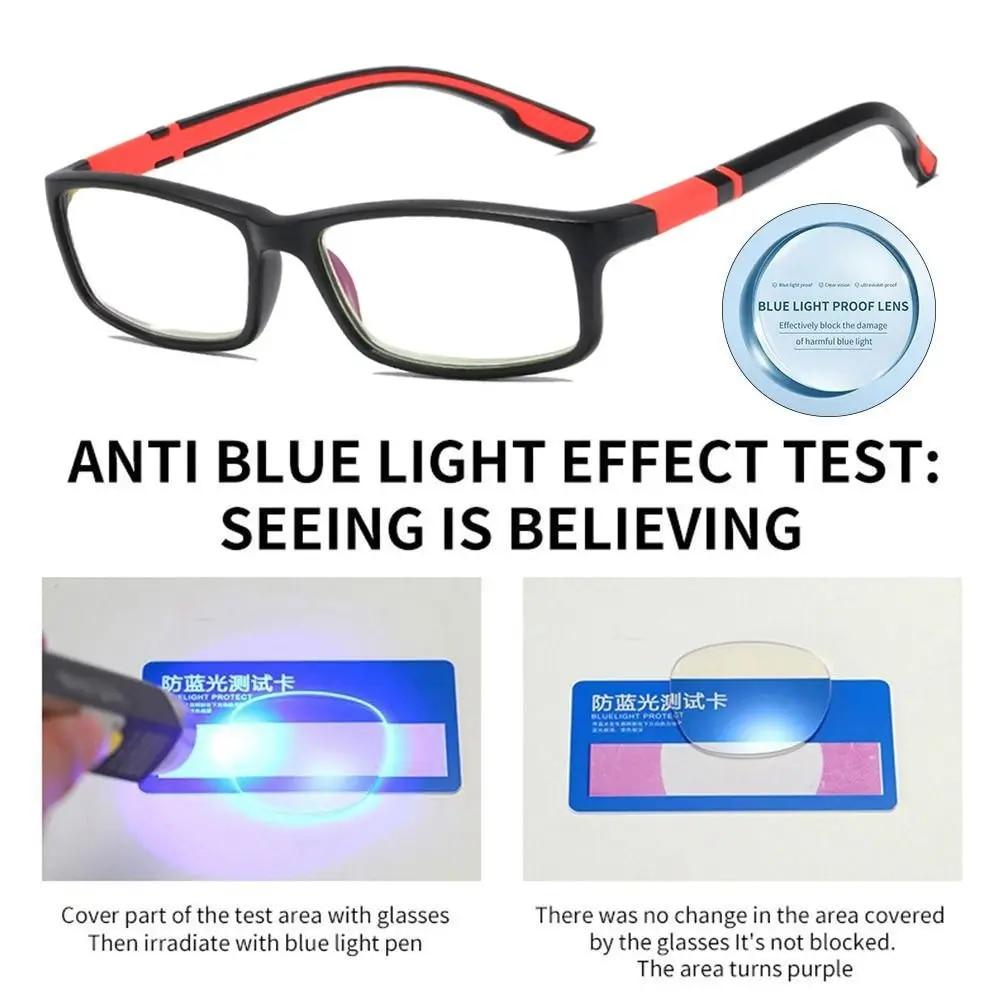 Unisex Sports TR90 Reading Glasses Blue Light Blocking Presbyopia Eyeglasses Men Women Hyperopia Optical Eyewear Glasses+100+400