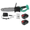 10 Inch 388V 2500W Cordless Electric Saw Chainsaw with 2PC Li-ion Battery Rechargeable Woodworking Tool Brushless