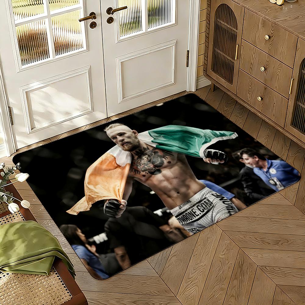 Boxer C-Conor M-McGregor Floor Mat Soft Thickened Absorbent Non-Slip Bedroom Living Room Door Mat Home Decor Flannel Rugs