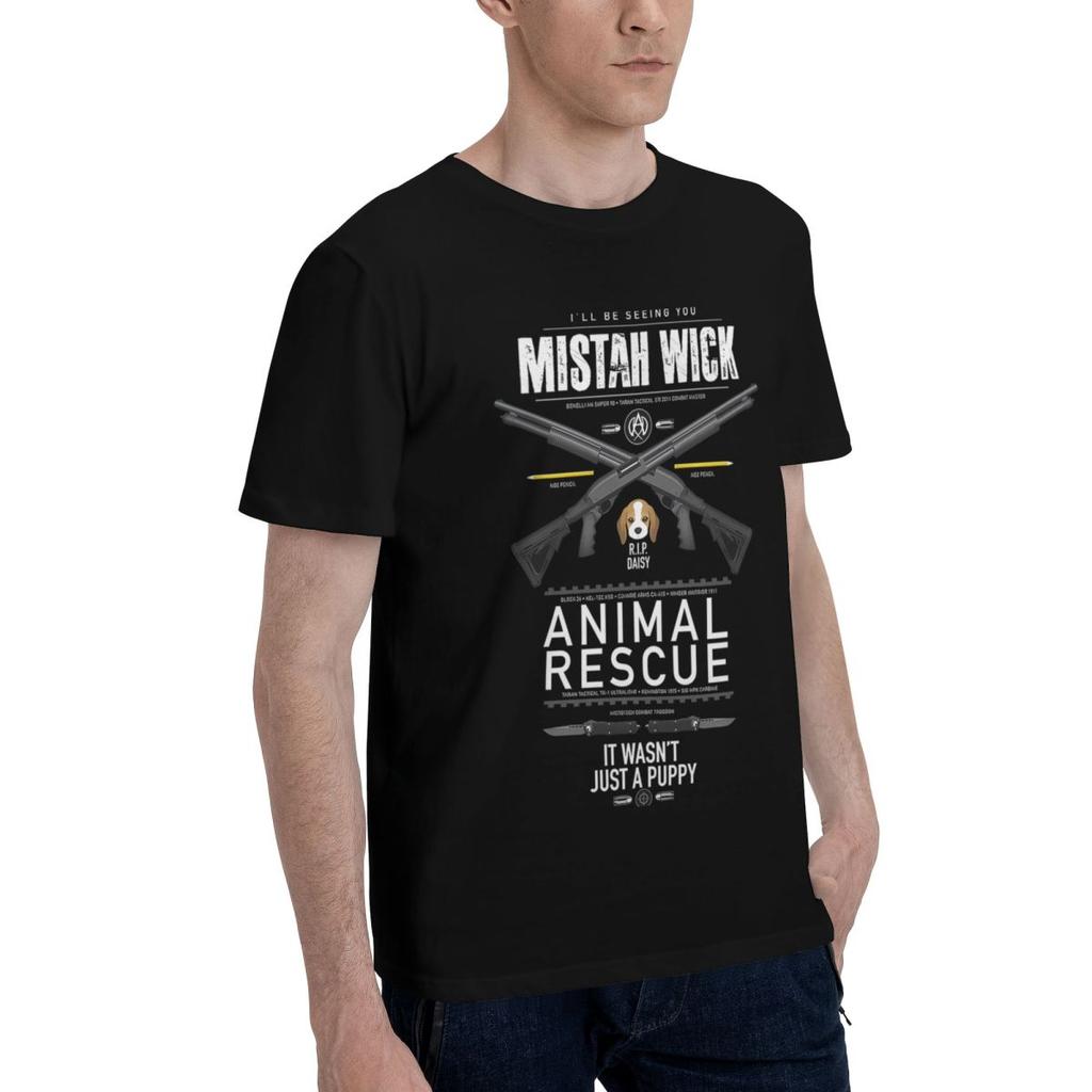 John Wick 24 100 Cotton Casual Breathable Confortable Manga New In Tops And TShirts Mens Wear