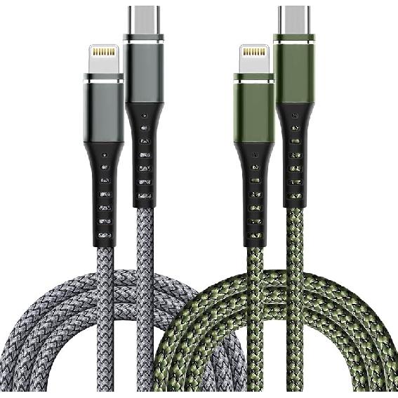 USB C to Lightning Cable 2 Pack 3FT [Apple MFi Certified] iPhone Cable, iPhone Charger Cable Type C Lightning Cord for iPhone 14 13 12 11 Pro Max XS 3FT